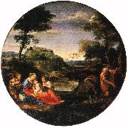 CARRACCI, Annibale Rest on Flight into Egypt ff china oil painting reproduction